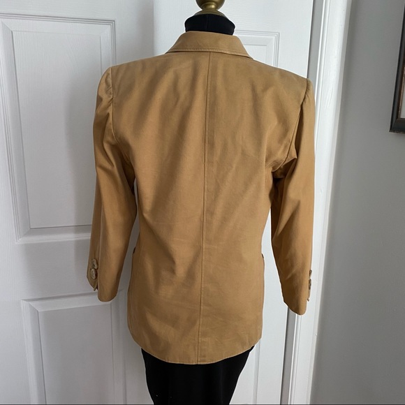 VINTAGE VALENTINO BLAZER IN TAN - Picture 4 of 9